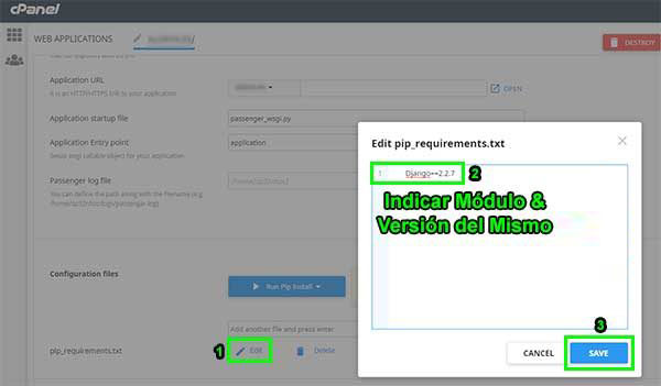 pip_requeriments editar indicar modulo version
