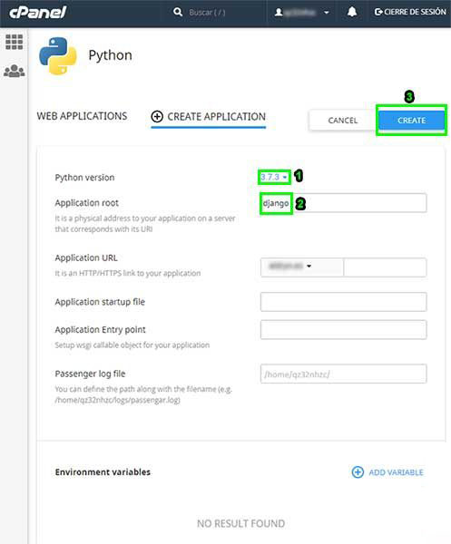 Python django crear aplicación