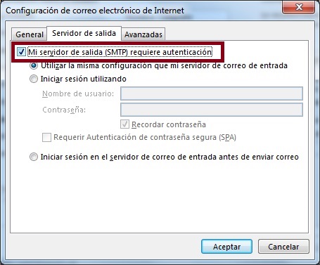 Servidor De Salida SMTP